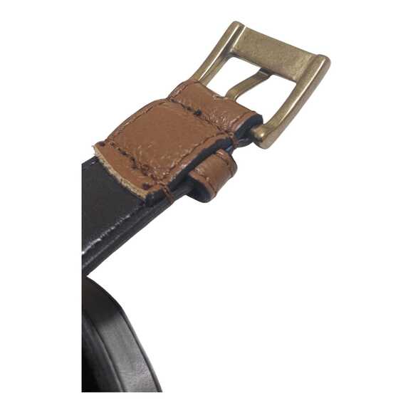 BERGE Genuine Black Leather Belt L303 Made In Italy. M/L check‎ measurements. - Picture 3 of 5